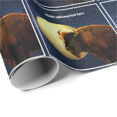 アメリカバイソン、満月と星空の夜  ラッピングペーパー (ロールコーナー)