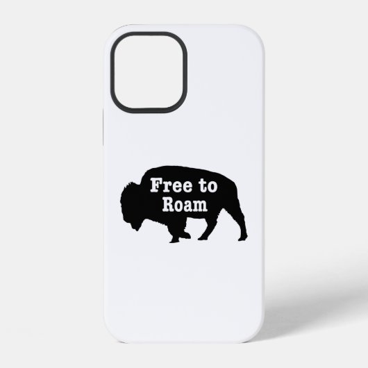 アメリカバイソン 自由に放牧 iPhoneケース (裏面)