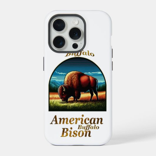 アメリカバイソン iPhoneケース (裏面)