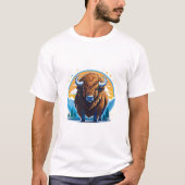 アメリカバイソン Tシャツ (正面)