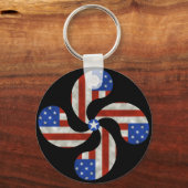 アメリカバスクキーチェーン キーホルダー (正面)