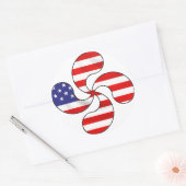 アメリカバスク十字 ラウンドシール (封筒)