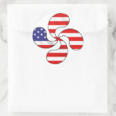 アメリカバスク十字 ラウンドシール (バッグ)