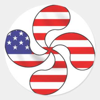 アメリカバスク十字 ラウンドシール