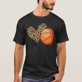 アメリカバスケットボールゲームデイビーブスバスケットボールママL Tシャツ