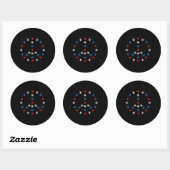 アメリカバスケットボール平和アメリカ ラウンドシール (シート)
