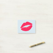 アメリカバラ色唇 ポストイット (デスク上)