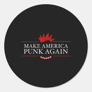 アメリカパンク再度アンチトランプロックギフトアイディア ラウンドシール
