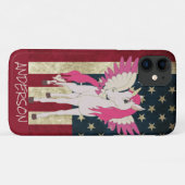 アメリカパーソナライズされたピンクユニコーン Case-Mate iPhoneケース (裏面(横))