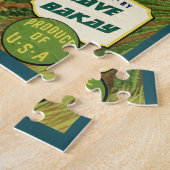 アメリカパーソナライズされたファームボーイヴィンテージポスター ジグソーパズル (側面)