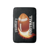 アメリカパーソナライズされたンフットボールの炎のスポーツに名を連ねる バスマット (正面縦)