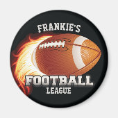 アメリカパーソナライズされたンフットボールの炎のスポーツに名を連ねる マグネット (正面)