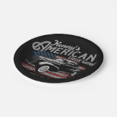 アメリカパーソナライズされたヴィンテージクラシックカーガレージ ペーパープレート (アングル)
