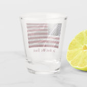 アメリカパーソナライズされた国旗とモットー，アメリカ土産 ショットグラス (裏面)