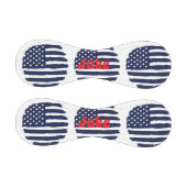 アメリカパーソナライズされた国旗と名前 野球ボール (パネル)