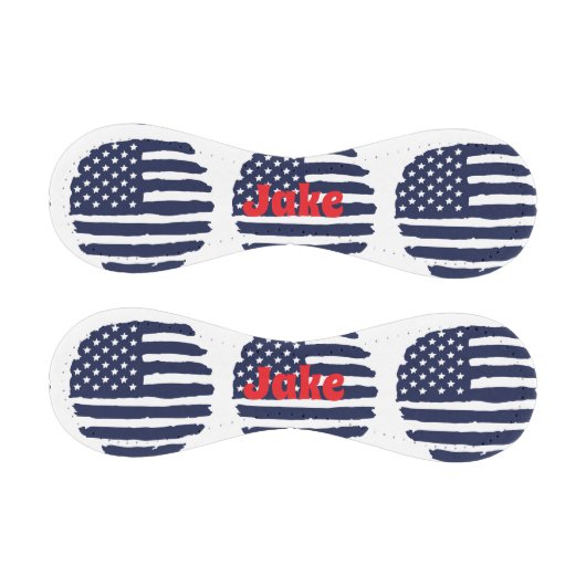 アメリカパーソナライズされた国旗と名前 野球ボール (パネル)