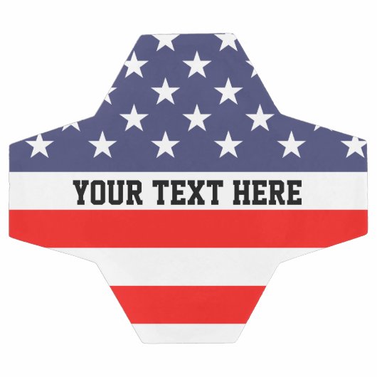 アメリカパーソナライズされた国旗のサッカーボール サッカーボール (フラット)