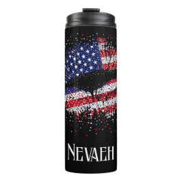 アメリカパーソナライズされた国旗の唇 タンブラー