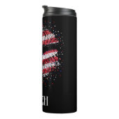 アメリカパーソナライズされた国旗の唇 タンブラー (回転右)