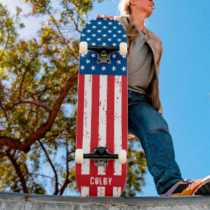アメリカパーソナライズされた国旗の愛国的カスタム スケートボード