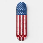 アメリカパーソナライズされた国旗の愛国的カスタム スケートボード (正面)