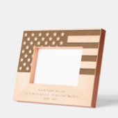 アメリカパーソナライズされた国旗の記念碑 レーザー彫刻フレーム (左)