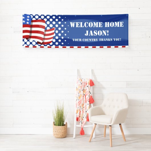 アメリカパーソナライズされた国旗の軍隊 横断幕 (インサイチュ)