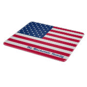 アメリカパーソナライズされた国旗 カッティングボード (角)