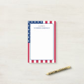 アメリカパーソナライズされた国旗 ポストイット (デスク上)