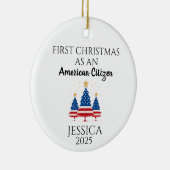 アメリカパーソナライズされた市民、アメリカの木 セラミックオーナメント (右)