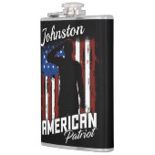 アメリカパーソナライズされた愛国戦士米国国旗 フラスク (左)