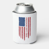 アメリカパーソナライズされた愛国的なイーグルとの自由 缶クーラー (缶裏面)