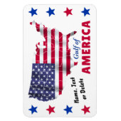 アメリカパーソナライズされた湾愛国的マグネット マグネット (縦)
