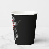 アメリカパーソナライズされた退役軍人誇りを持った獣米国国旗 紙コップ (左)