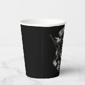 アメリカパーソナライズされた退役軍人誇りを持った獣米国国旗 紙コップ (右)