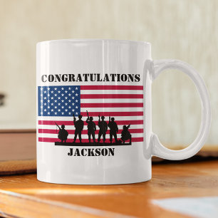 アメリカパーソナライズされた陸軍ギフト コーヒーマグカップ