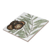 アメリカヒノキまたはハゲヒノキのヴィンテージ美術 タイル (側面)