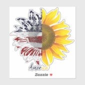 アメリカヒマワリ シール (シート)