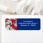 アメリカヒーロー – テンプレート住所 シール (インサイチュ)