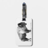 アメリカビソン ラゲッジタグ (裏面縦)