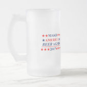 アメリカビールを襲わせます再度 フロストグラスビールジョッキ (左)