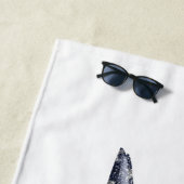 アメリカピットブルテリアいじめっ犬ヴィンテージ国旗 ビーチタオル (インサイチュ)