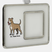 アメリカピットブルテリア シルバープレートフレームオーナメント (右)