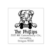 アメリカピットブルドッグカスタム差出人住所 ラバースタンプ (インプリント)