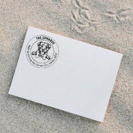 アメリカピットブルドッグ差出人住所ファミリー ラバースタンプ