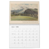 アメリカファインアート水彩風景画 カレンダー (3月 2026)