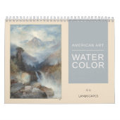 アメリカファインアート水彩風景画 カレンダー (カバー)
