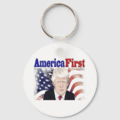 アメリカファーストの星とストライプ キーホルダー (裏面)