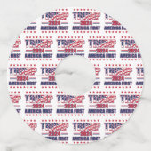 アメリカファーストトランプ2024 ワイングラスタグ (正面)