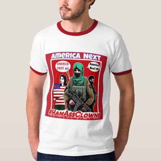 アメリカファースト/アメリカネクストミームTシャツ Tシャツ (正面)